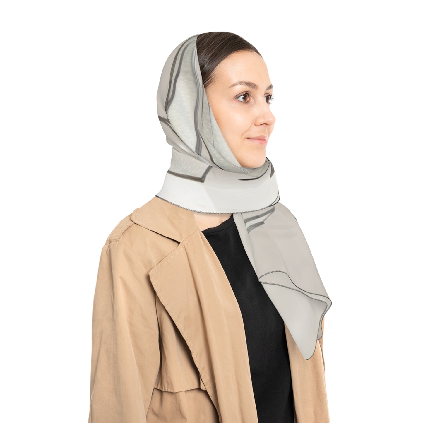 (054.1) Gentle-Air Scarf featuring "Winter Comes"