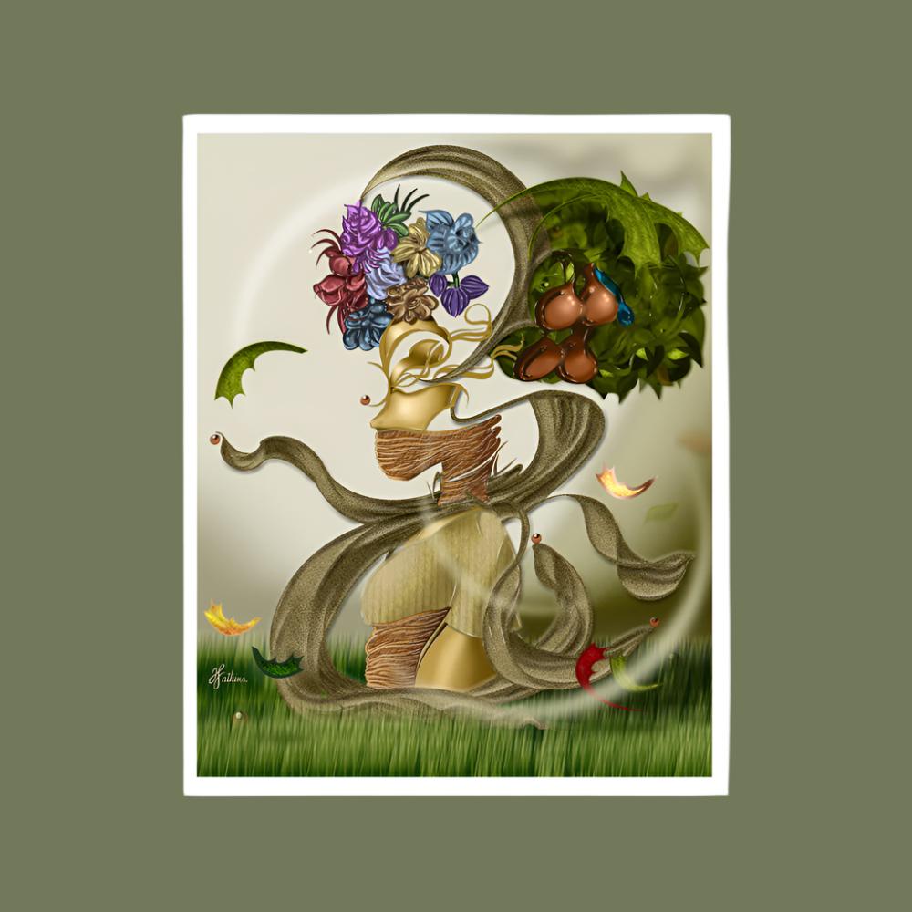 "Fall Listens" Work of Art Print