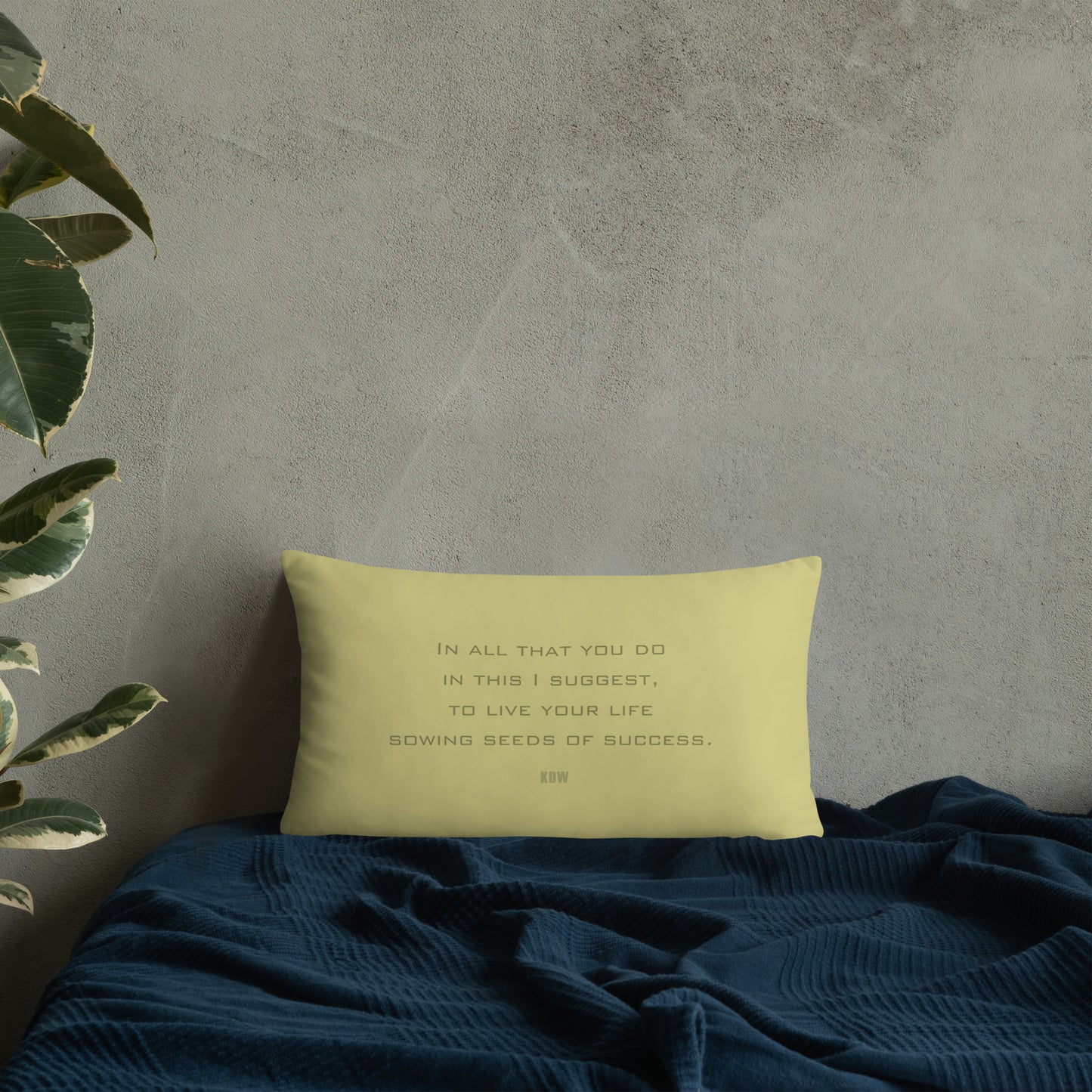 (031j.) "Seeds of Success" Companion Pillow
