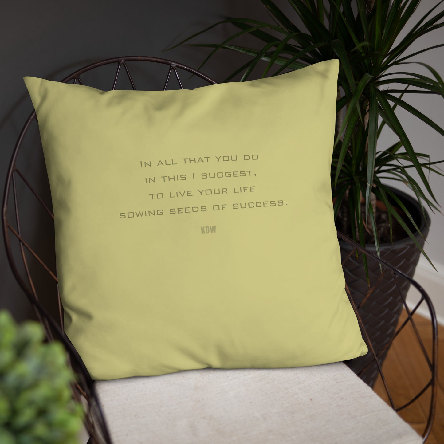 (031j.) "Seeds of Success" Companion Pillow